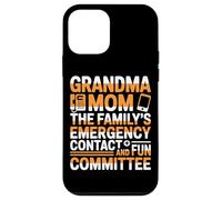 Custodia per iPhone 12 mini GRANDMA MOM THE FAMILYS EMERGENCY CONTACT