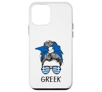 Custodia per iPhone 12 mini Greek Girl Greek Heritage Greece Flag