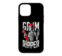 Custodia per iPhone 12 mini Grim Ripper Skateboarding Halloween Zombie Skater Scheletro