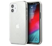 Custodia per iPhone 12 mini Guess 4G con motivo 3D trasparente