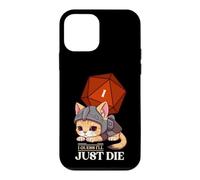 Custodia per iPhone 12 mini Guess I'll Die | D20 Cat Fail RPG Gioco di ruolo Kitty