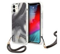 Custodia per iPhone 12 mini Guess Marble Collection, grigia