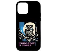 Custodia per iPhone 12 mini Gufo - Knowledge is Power - Wisdom Owl Design
