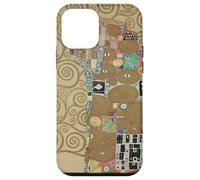 Custodia per iPhone 12 mini Gustav Klimt Adempimento Amore Pittura Coppia Abbraccio Romantico