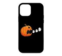Custodia per iPhone 12 mini Halloween Gamer Pumpkin Retro Ghost Theme Arcade