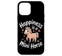 Custodia per iPhone 12 mini Happiness is a mini cavallo pony amante miniatura cavallo ragazze