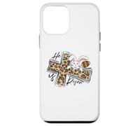 Custodia per iPhone 12 mini Happy Easter Shirt He Is Risen Gesù Croce carino coniglietto pasquale