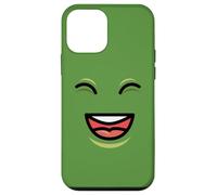 Custodia per iPhone 12 mini Happy Laughing Face - Cartoon Green Avocado