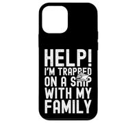 Custodia per iPhone 12 mini Help I'm Trapped On A Ship With My Family Funny Cruise