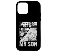 Custodia per iPhone 12 mini Ho chiesto a Dio un migliore amico, mi ha mandato mio figlio padre orgoglioso