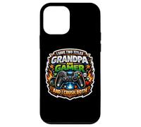 Custodia per iPhone 12 mini Ho due titoli Nonno e Gamer I Crush Entrambi Gaming Joke