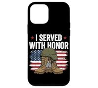 Custodia per iPhone 12 mini Ho servito con onore Veteran Women Military Pride Patriotic