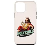 Custodia per iPhone 12 mini Holy Chill Divertente Gesù Caffè Humor Sinning Ain't Winning