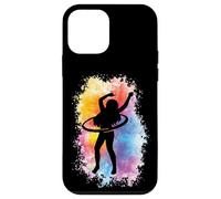 Custodia per iPhone 12 mini Hoop Girl Hoop Dancer Hooping Hoop Amanti Acquerello Hula