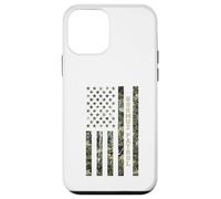 Custodia per iPhone 12 mini Hormuz Patrol American Flag Camouflage USA Distressed