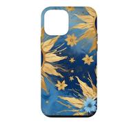 Custodia per iPhone 12 mini Horror Strano Occhio Malvagio Blu Scuro