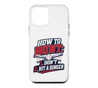 Custodia per iPhone 12 mini How To Bunt, Hit a Dinger Funny Baseball Player Home Run Fun