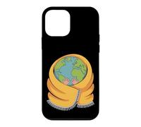 Custodia per iPhone 12 mini Hug The World Earth avvolto in sciarpa design