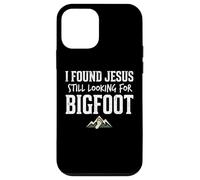 Custodia per iPhone 12 mini I Found Jesus Still Looking for Bigfoot Funny Christian