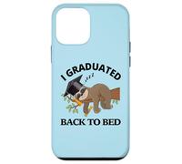 Custodia per iPhone 12 mini I Graduated Back To Bed - Divertente cappello da laurea con bradipo assonnato