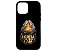 Custodia per iPhone 12 mini I Grill Therefore I Am Funny BBQ Grill Filosofia