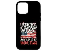 Custodia per iPhone 12 mini I Identify As An American Patriot This Is My Pride Flag