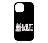 Custodia per iPhone 12 mini I Like My Girls - Cane Husky siberiano soffice e drammatico