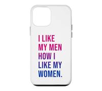 Custodia per iPhone 12 mini I Like My Men How I Like My Women Bisexual Pride Bi Pride
