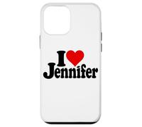 Custodia per iPhone 12 mini I LOVE HEART JENNIFER JEN JENNY NOME SU UN TEE
