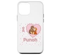 Custodia per iPhone 12 mini I Love Punch The Baby Monkey Hearts