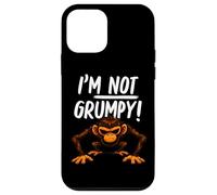 Custodia per iPhone 12 mini I’m Not Grumpy Funny Angry Monkey Men Women Kids