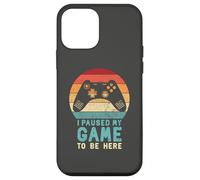 Custodia per iPhone 12 mini I Paused My Game To Be Here, design vintage retrò