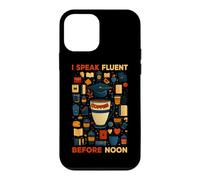 Custodia per iPhone 12 mini I SPEAK FLUENT COFFEE BEFORE NOON
