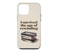 Custodia per iPhone 12 mini I Survived The Age of Rewinding: Funny Retro Cassette Humor