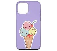 Custodia per iPhone 12 mini Ice Cream Skull Spoopy Yami Kawaii Halloween Design, Pastel