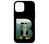 Custodia per iPhone 12 mini Iconico Brasile Paesaggio Cristo Redentore Lettera B
