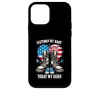 Custodia per iPhone 12 mini Ieri My Baby Today My-Hero Proud M bandiera americana letteraria