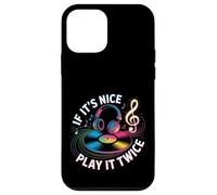 Custodia per iPhone 12 mini If It's Nice Play It Twice Vinyl Fan Collector Music