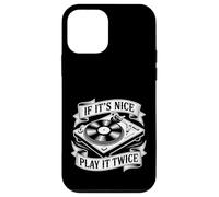Custodia per iPhone 12 mini If It's Nice Play It Twice Vinyl Fan Collector Music -