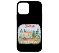 Custodia per iPhone 12 mini Il campeggio è la mia terapia Camper nella foresta o nei boschi