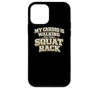 Custodia per iPhone 12 mini Il mio cardio sta camminando verso lo squat rack, divertente