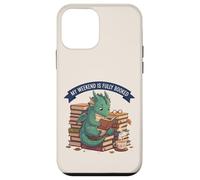 Custodia per iPhone 12 mini Il mio fine settimana è completamente prenotato, design carino Dragon Reader