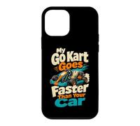 Custodia per iPhone 12 mini Il mio go kart del fumetto che corre il driver il mio go kart va più veloce di