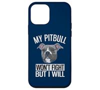 Custodia per iPhone 12 mini Il mio Pitbull non combatterà ma io sarò American Pitbull Terrier