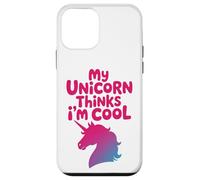 Custodia per iPhone 12 mini Il mio unicorno pensa che io sia un simpatico e carino animaletto di fantasia