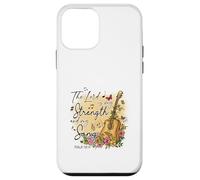 Custodia per iPhone 12 mini Il Signore è la mia Forza e la mia Canzone Salmo 118:14 Fede