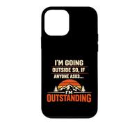 Custodia per iPhone 12 mini I'm Going Outside If Asked I'm Outstanding Dad Joke Humor