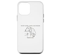 Custodia per iPhone 12 mini Im Not Alone I Have a 45 lb Shadow Velcro Dog Humor