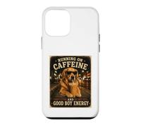 Custodia per iPhone 12 mini In esecuzione Su Caffeina E Good Boy Energia Golden Retriever Des