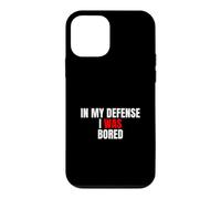 Custodia per iPhone 12 mini In My Defense, I Was Bored - Divertente Citazione Sarcastica